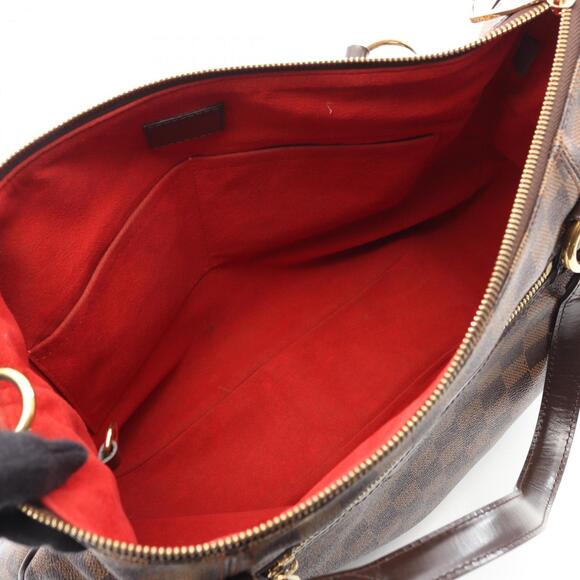 LOUIS VUITTON Brown Damier Leather Bag - Picture 3 of 10